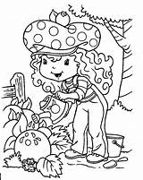 Strawberry Shortcake Coloring Pages Vintage 2003 Printable Dinokids Library Clipart sketch template
