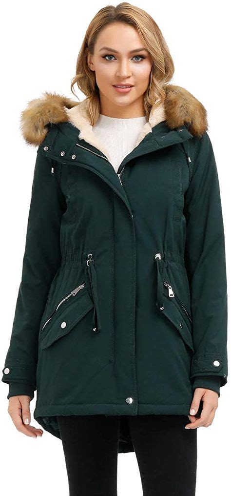 royal matrix womens full zip warm hooded parka coat water resistant sherpa lined winter jacket
