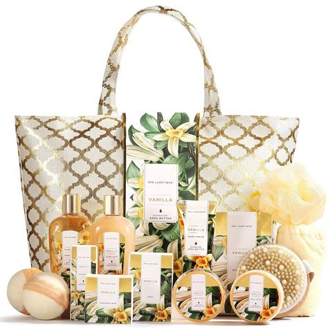 spa luxetique spa gift basket vanilla gift baskets  women luxury