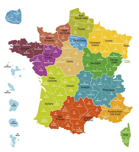 regions departements francais liste officielle carte de images  xxx