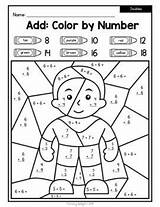 Number Color Value Place Doubles Math Coloring Super Worksheets Addition Pages Superhero Facts Choose Board Heroes sketch template