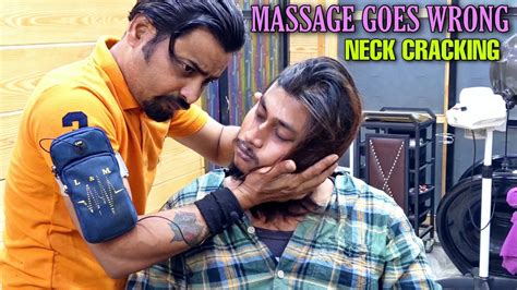 Head Massage Gone Wrong Watch Till The End Neck Cracking Asmr Youtube