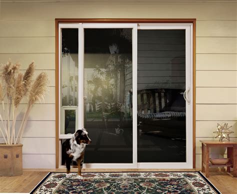 sliding doors  pet access custom home magazine products doors