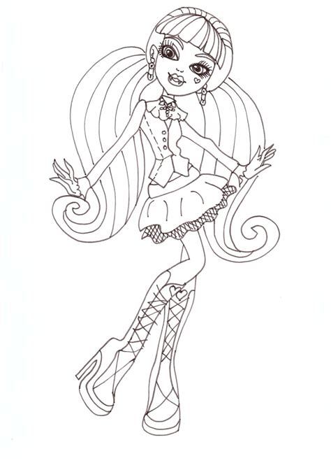 monster high draculaura coloring pages  getcoloringscom