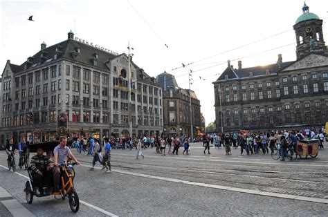 fotos de plaza en plaza dam amsterdam