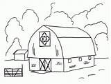 Barns Amish Barnyard Coloringtop Coloringhome sketch template