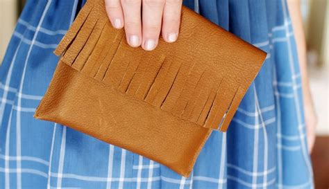 tips  sewing leather sewing leather leather diy leather fringe purse