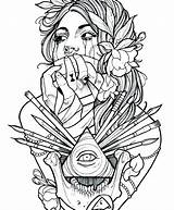 Coloring Pages Tattoo Printable Adult Tattoos Colouring Color Designs Print Star Prissy Book Getcolorings Getdrawings Popular Inspiration sketch template