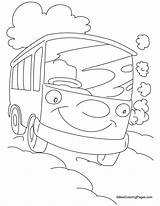 Coloring Van Minivan Caravan Happy Getcolorings Template Pages sketch template