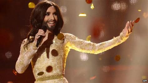 eurovision s bearded lady winner divides russia bbc news