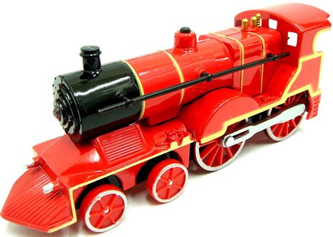 blue die cast freight train locomotive toy  pull  action