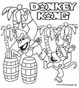 Coloring Pages Kong Donkey Printable Popular sketch template