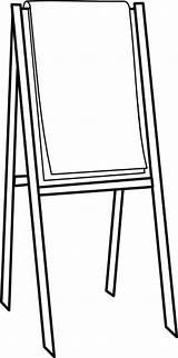 Easel Clipart Flipchart Clip Chart Flip Drawing Easle Cliparts Transparent Poster Google School Short Search Painting Large Forget Vector Clker sketch template