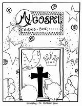 Gospel sketch template
