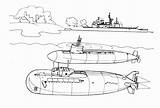 Coloring Submarine Submarines Kostenlos Mewarnai Submarinos Dibujos Colorat Submarino Zeichnung Ausmalbild Colorare Sottomarino Boote Submarin Ausdrucken Kapal Selam Disegni Malvorlagen sketch template