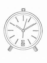 Alarm Clock Colouring Coloringpage Ca Pages Coloring Colour Living Check Category sketch template