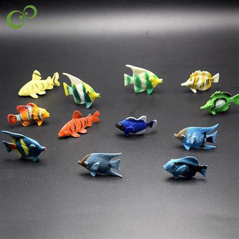 pcslot mini tropical marine fish simulation ornamental fish model toys child birthday gift
