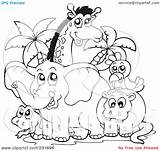 Coloring Clipart Pages Clipground Animal sketch template