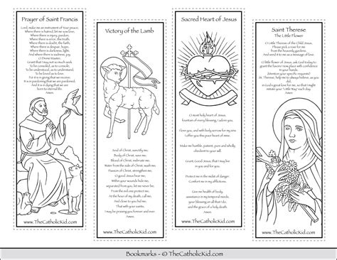 printable catholic bookmarks coloring pages thecatholickidcom