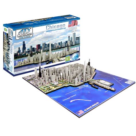 4d Cityscape Puzzle Chicago