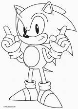 Coloring Pages Sonic Kids Printable Cool2bkids sketch template