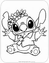 Stitch Coloring Lilo Pages Disneyclips Wearing Shirt Pdf Link sketch template