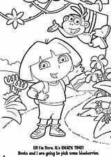 Coloring Dora Pages Explorer Print Popular Kids sketch template