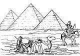 Coloring Pyramid Egyptian Front Passing Sheet Great Kids sketch template