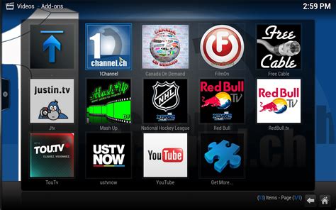 xbmc kodi  movies tv shows   install channel    tv shows  movies