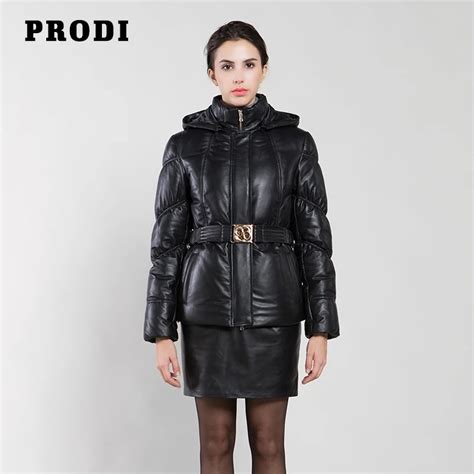 prodi  winter women genuine leather  jacket short coat women high quality sheepskin
