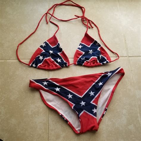 confederate flag swimsuit photos