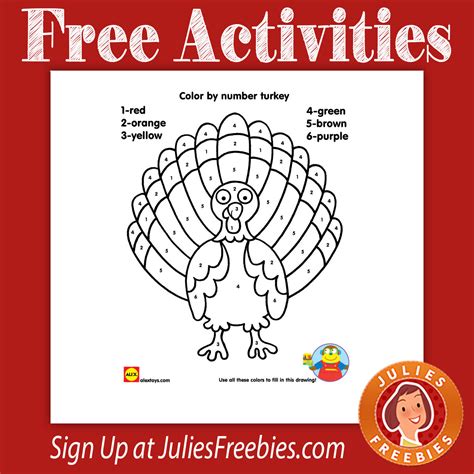 turkey printables julies freebies
