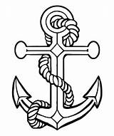 Anchor Ship Drawing Coloring Getdrawings sketch template