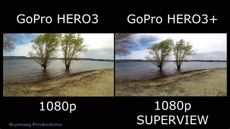 gopro hero  gopro hero superview comparison  youtube