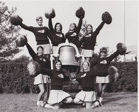 ud cheerleaders in 1969 classic blue hens pinterest