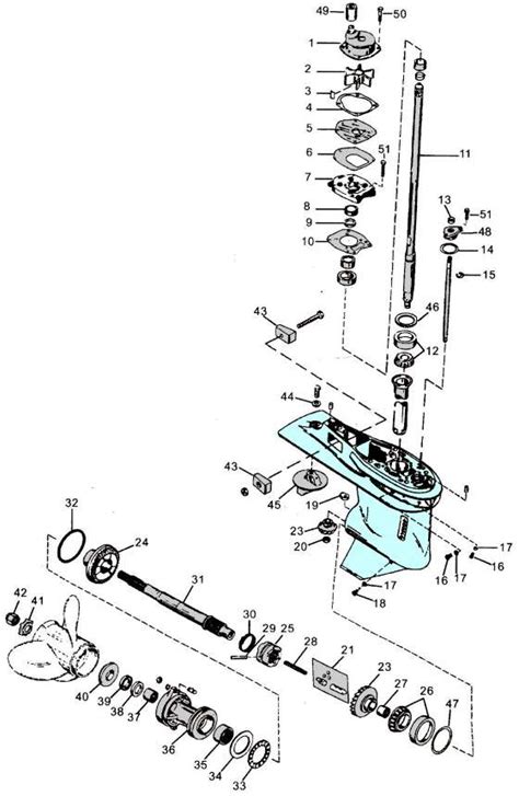 mercury outboard parts drawing   hp