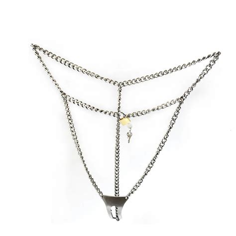 buy new arrival sexy female stainless steel chain