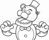 Freddy Fnaf Coloring Pages Golden Getcolorings Printable Color sketch template