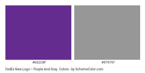 Fedex New Logo Purple And Gray Color Scheme Brand And