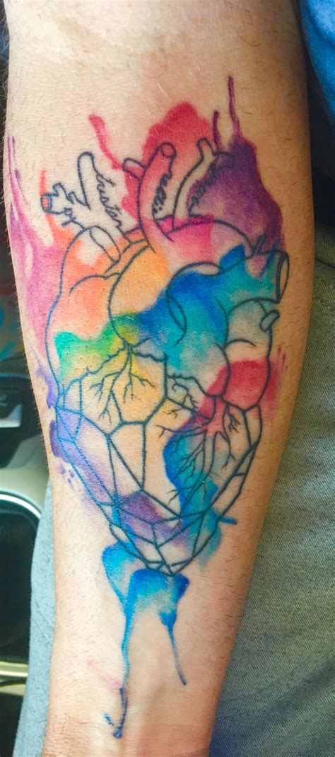 Watercolor Heart Tattoo Watercolor Heart Tattoos Heart Tattoo Tattoos