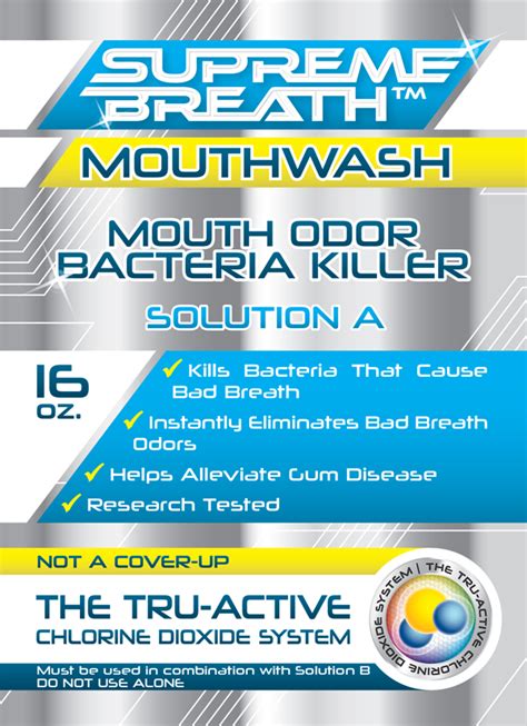 chlorine dioxide mouthwash mouthrinse get rid of chronic bad breath
