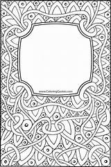 Coloring Pages Colouring Printable Coloriage Covers Color Sheets Cover Binder Cahier Sample Quotes Book Mandala Journal Dessin Notebook Visit Planner sketch template