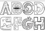 Alphabet Animal Coloring Pages Printable Letters Letter Choose Board Preschoolers sketch template