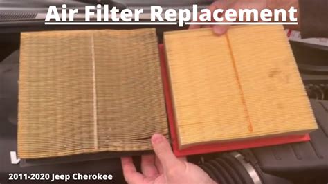 replace  air filter jeep grand cherokee youtube