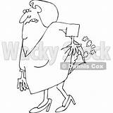 Pages Coloring Fart Old Lady Passing Gas Getdrawings sketch template