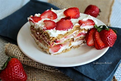 fashioned strawberry icebox cake  affair   heart