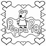 Peppa Stampare Getdrawings sketch template