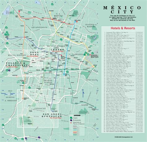 mexico city map mexico