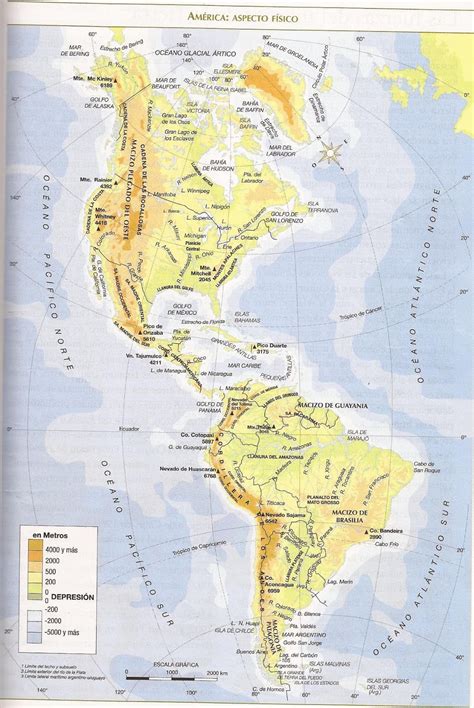 geografia fisica da america mapa de america mapa fisico hidrografia images