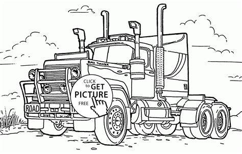 soulmuseumblog big truck coloring pages  print